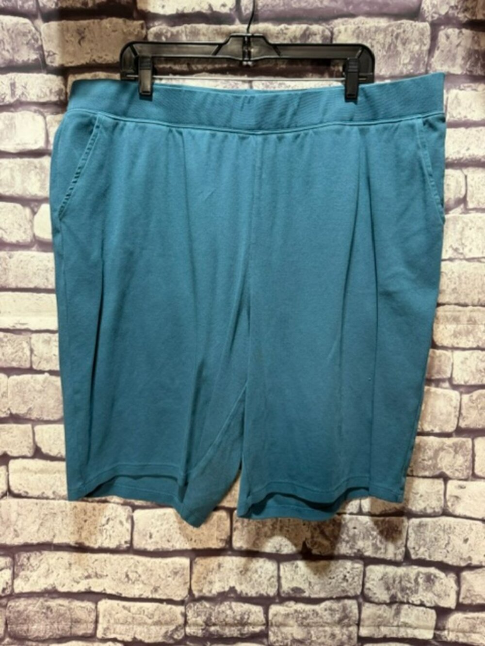 Coldwater Creek "Endless Comfort" Teal Shorts Size 2X